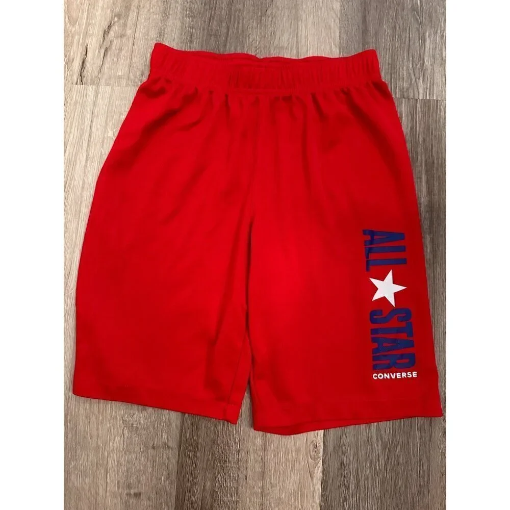 Converse All Star Red Gym Shorts size youth large